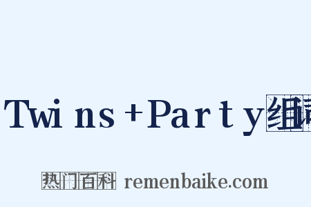 Twins+Party组词是什么意思的图片